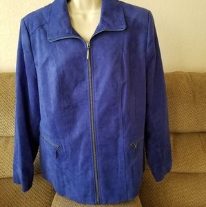 Allison Daley Faux Suede Jacket